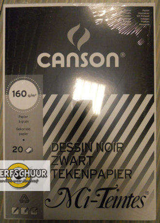 Canson dessin noir 160g/m² a4 20st C200367102