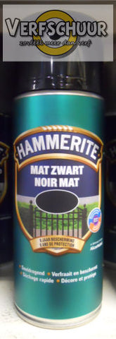 Hammerite Mat zwart spray 400ml