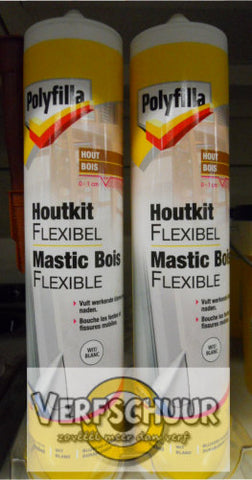 Houtkit wit 300gr