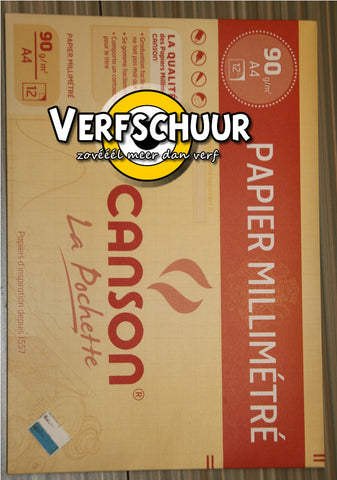 Canson Millimeterpapier 90g/m² a4 12v Bruin C200067115