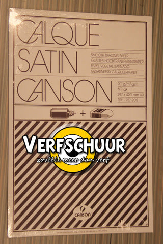 Canson Kalkpapier satin 90/95g/m² 29.7x42cm 10vel C200017253