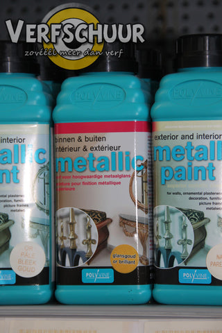 Metallic paint 500ml glans goud