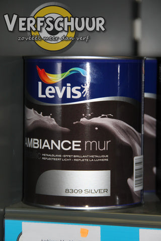 LEVIS AMBIANCE MUR METALLIC - SILVER - 8309 - 1l.