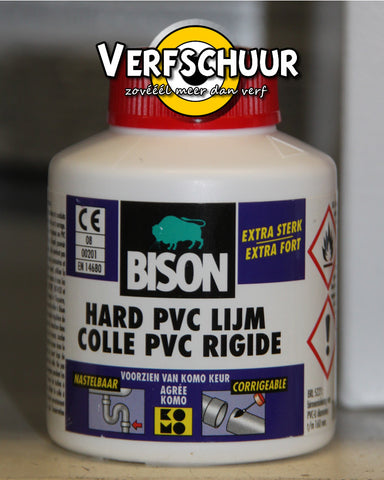 Bison Hard pvc lijm 100ml flacon + Kwastje