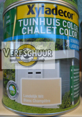 XY Tuinhuis Color Landelijk Wit 1L