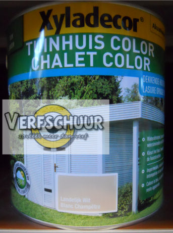 XY Tuinhuis Color Landelijk Wit 2,5L