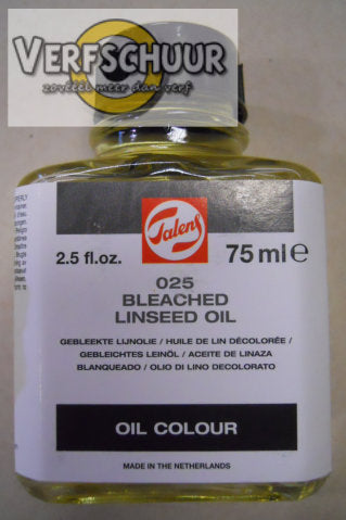 Talens Gebleekte lijnolie 025 flacon 75 ml BE_6%