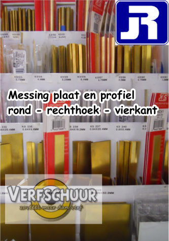 Messing vierkant buis 305x4mm KS152