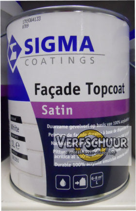 Sigma Façade Topcoat Satin WIT 1L