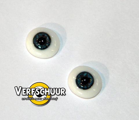 Glass eyes 8mm blue