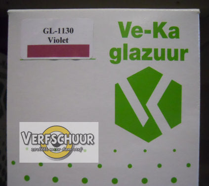 Ve-Ka poederglazuur violet glans aardewerk 500gr GL-1130