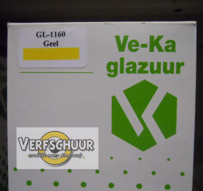 Ve-Ka poederglazuur geel mat aardewerk 500gr GL-1160