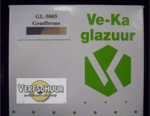 VeKa Poederglazuur effect goudbrons aardewerk 500gr GL-5005