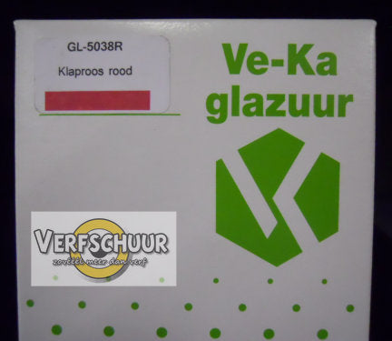 VeKa Poederglazuur effect rode klaproos aardewerk 500gr GL-5038R