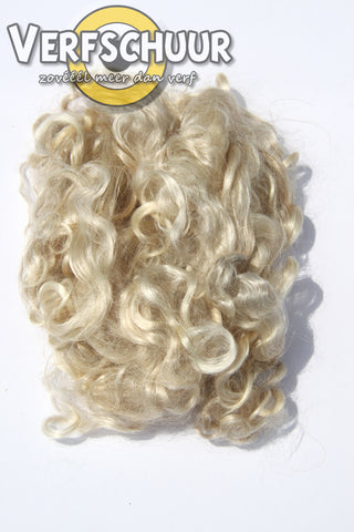 Blonde curly locks haar