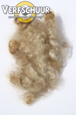 Straight mohair roving salt and pepper haar