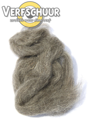 Straight mohair roving black haar