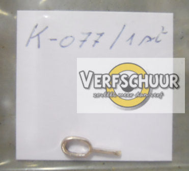 Pendant bail w/tongue 3.5x6.3mm 1 st zilveren schroefoogjes K-077