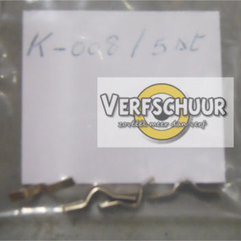 Bail back silver 5st fijnzilver achteroog K-008