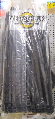 Kabelbinders zwart Nylon PA 6.6 UV 450x7,5mm 100st