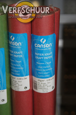 Canson kraftpapier rood 65g/m 0.68x3m 04 200004294