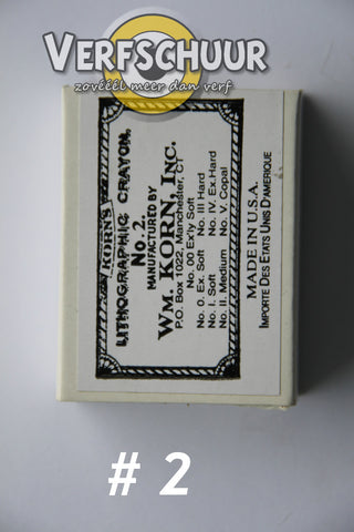 Litho Krijtjes #2 Korn MEDIUM  3 st.