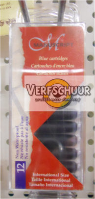 Manuscript Cartridges Calligraphy Blue 12st MC0461BE