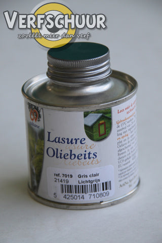 Lasure oliebeits lichtgrijs 7019 125ml