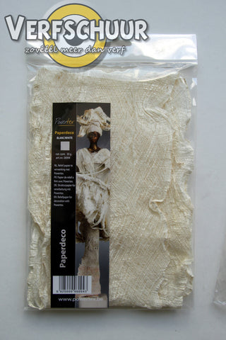 Powertex paperdecoration white 40gr 0094