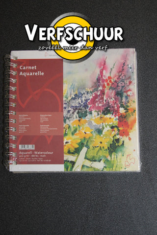 Carnet Aquarelle 400gr/19x20cm 15vel 10628381