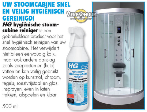 HG Hygiënische stoomcabinereiniger 500ml