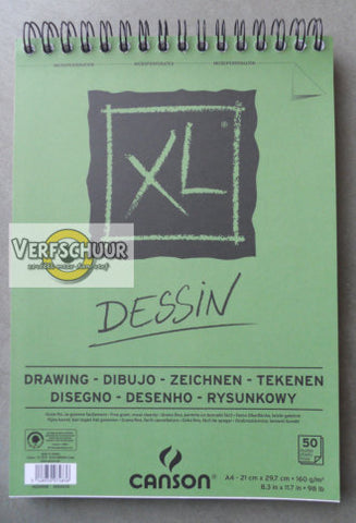 Canson Dessin XL A4 spiraal 160gr 50v C400039088